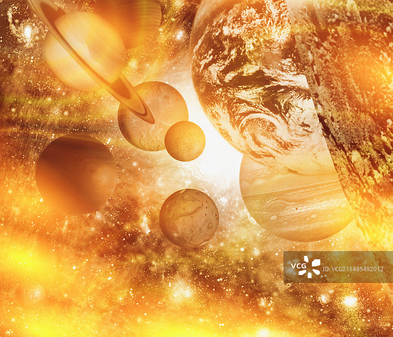 太阳系图片素材