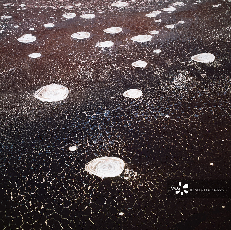 天然碱矿床图片素材