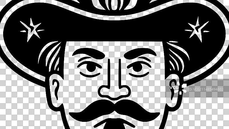 墨西哥风极简扁平LOGO图片素材