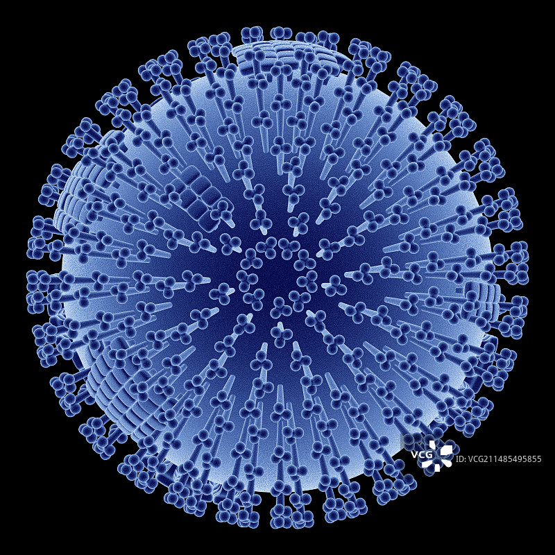 流感病毒计算机艺术图图片素材