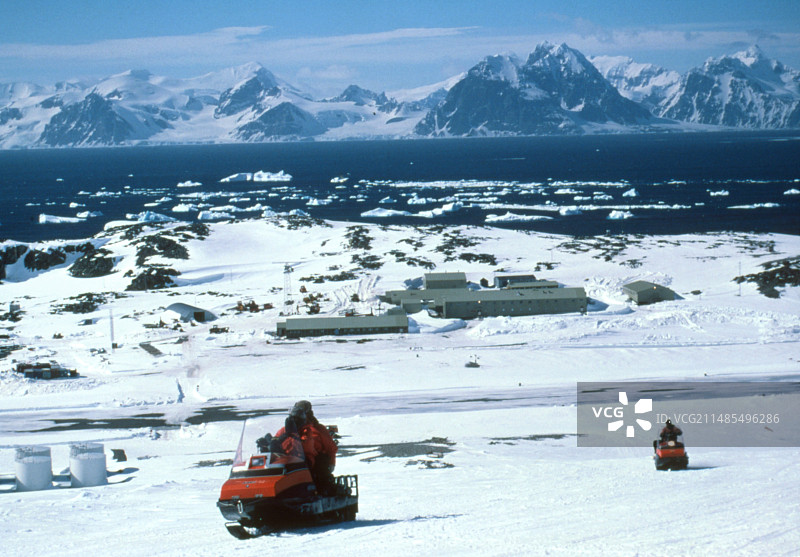 南极科考站图片素材