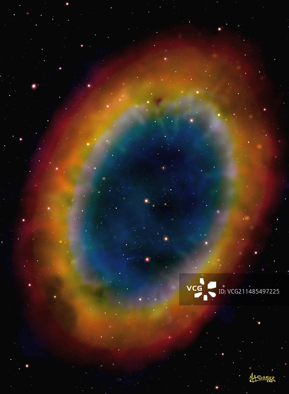 行星状星云图片素材