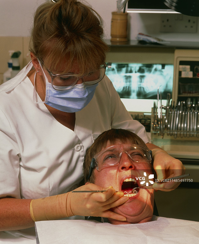 牙科检查图片素材
