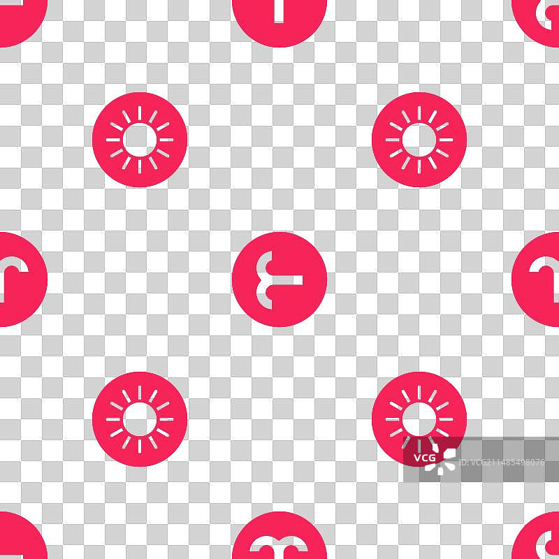 太阳和白羊座的无缝图案图片素材