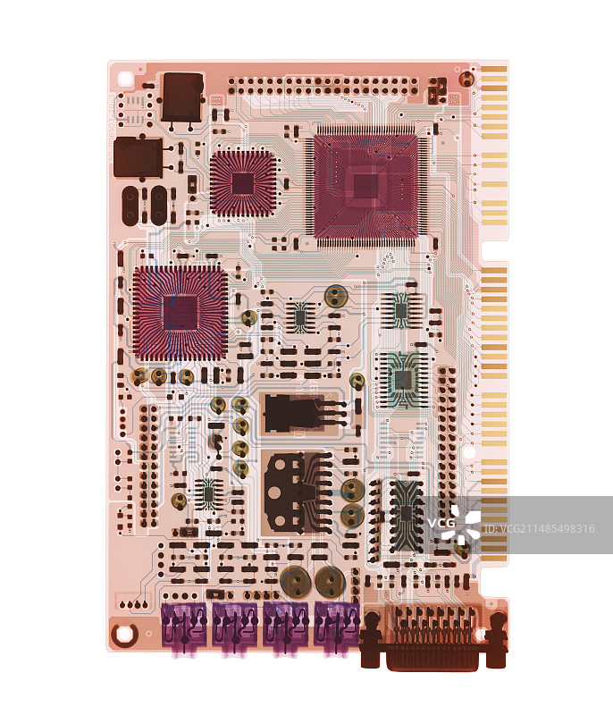 声卡X光片图片素材