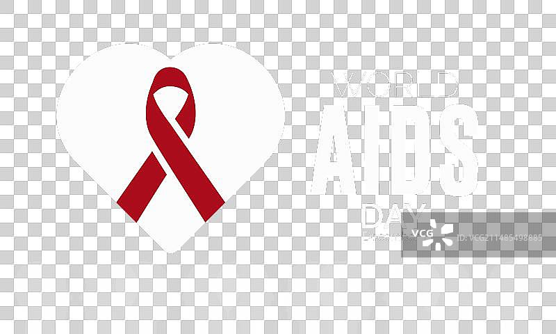 世界艾滋病日宣传红色banner图片素材