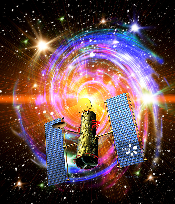 哈勃太空望远镜图片素材