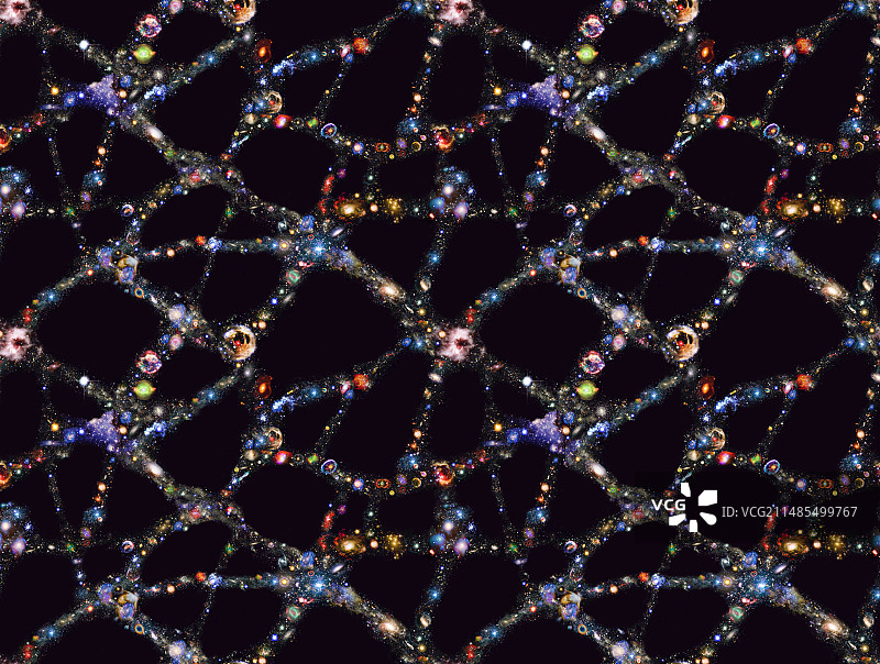 银河分布电脑艺术作品图片素材