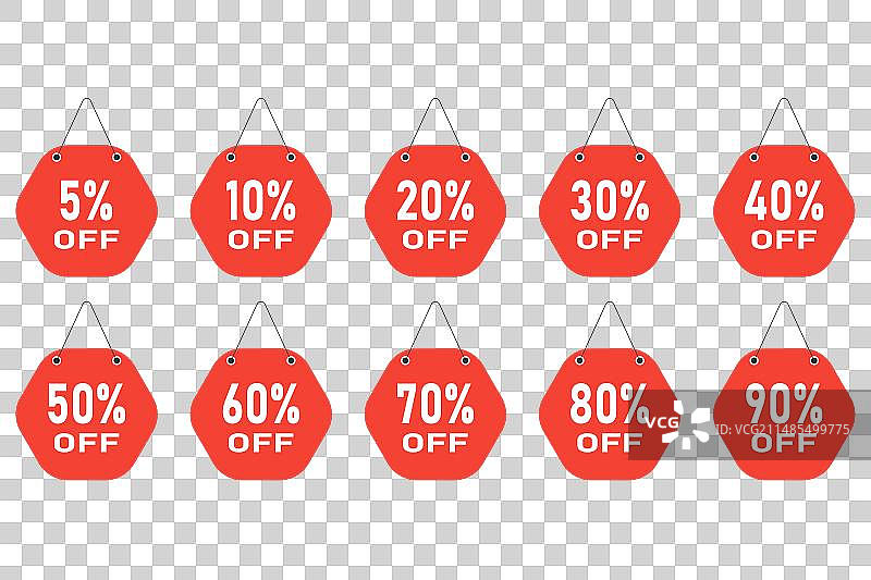 折扣数字促销图片素材