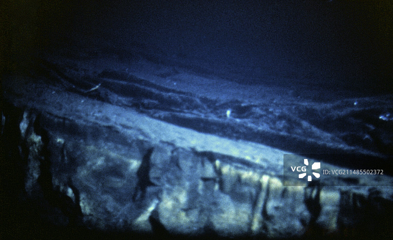 深海喷口的熔岩流图片素材