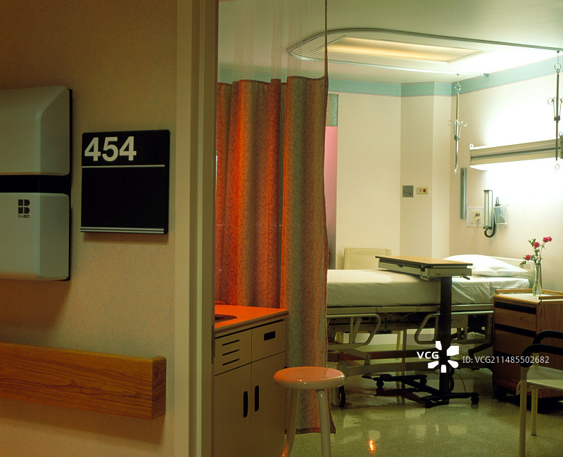 医院病房的空房间景观图片素材