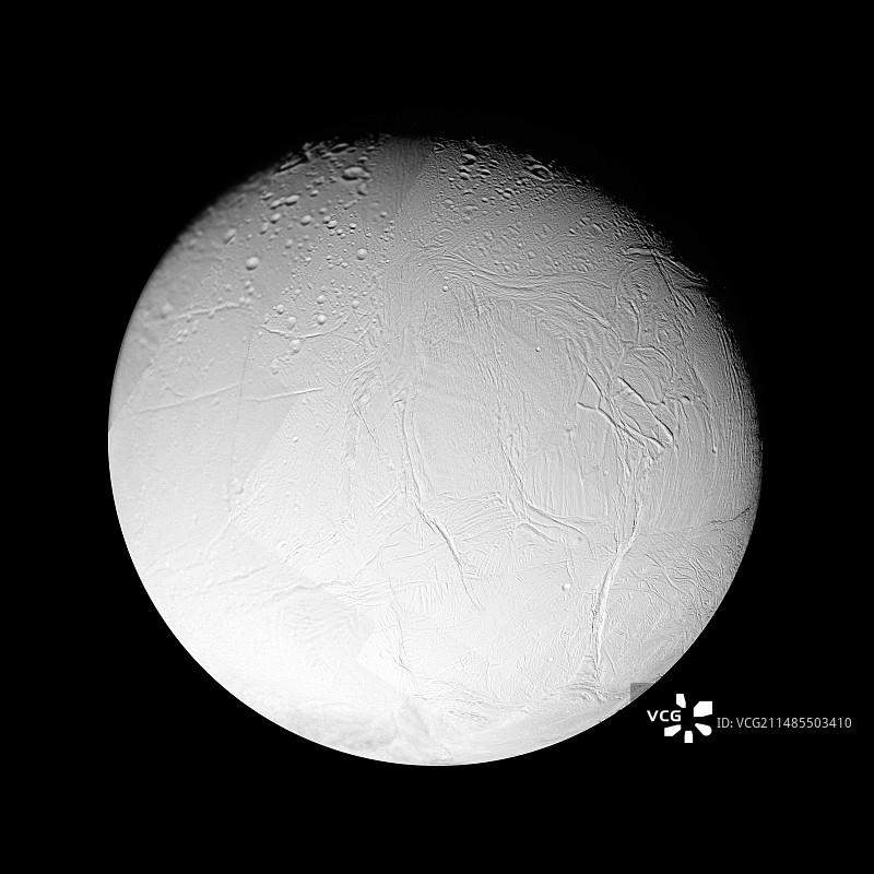 土卫二恩克拉多斯 卡西尼号图像图片素材