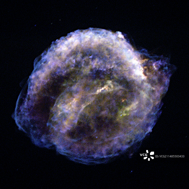 开普勒超新星遗迹，钱德拉影像图片素材
