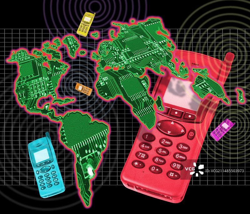 全球通信概念图图片素材