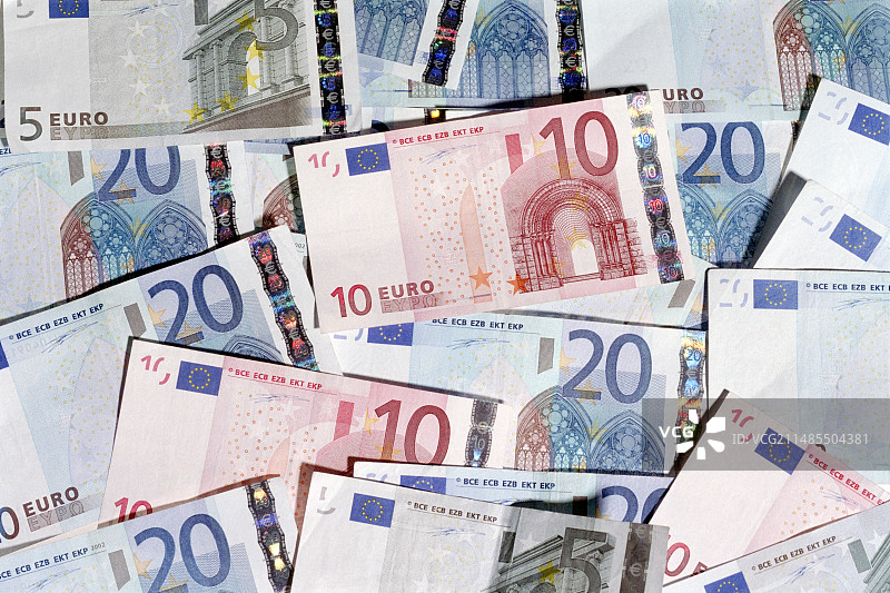 欧元纸币图片素材