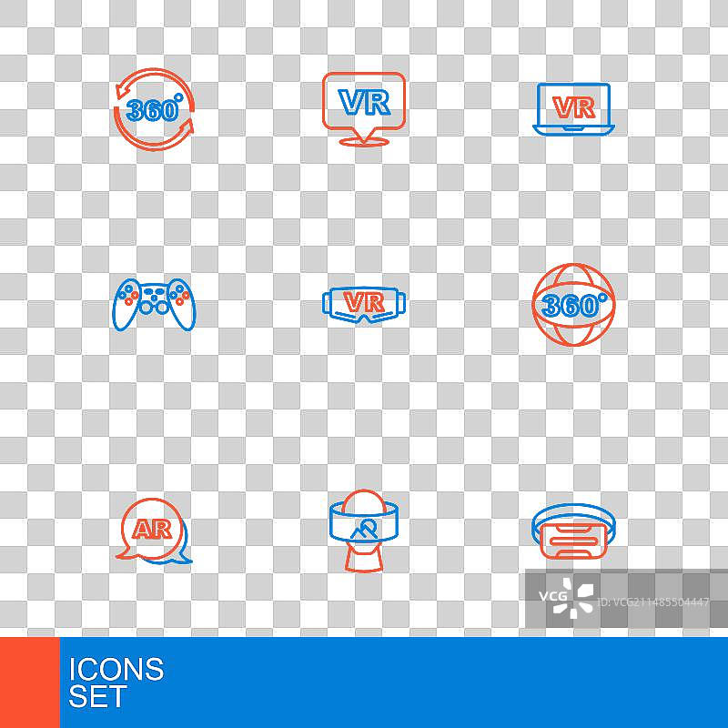 虚拟现实眼镜增强AR 360图片素材