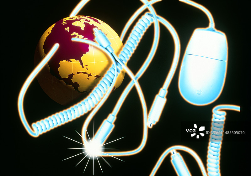 互联网通信的计算机艺术作品图片素材