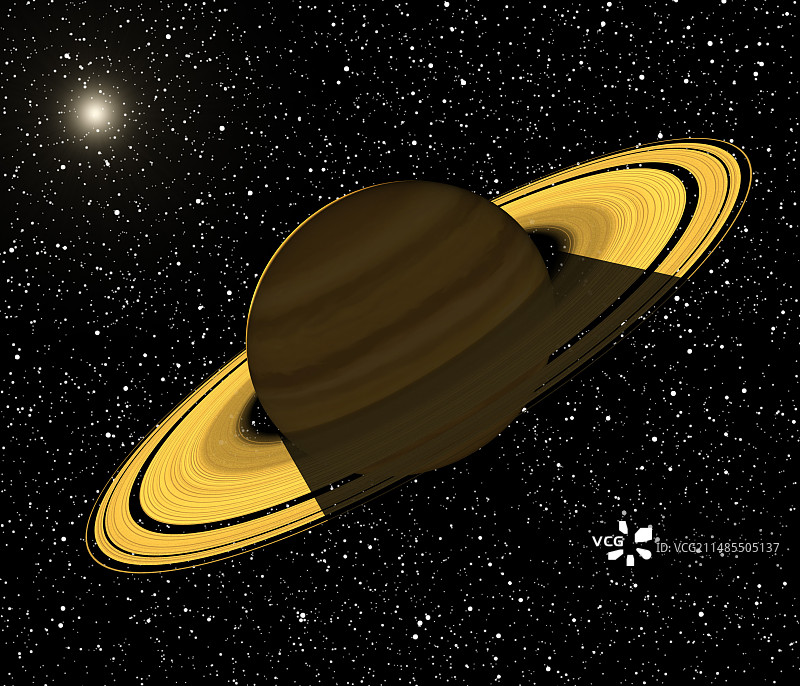 土星光环阴影艺术作品图片素材