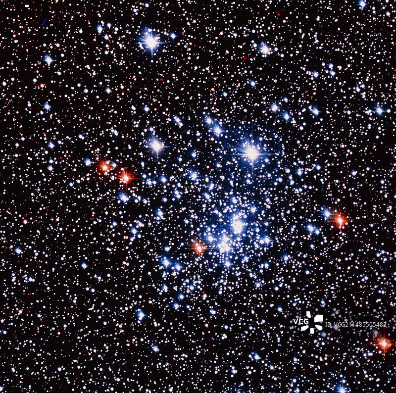 疏散星团Chi Persei的光学照片图片素材