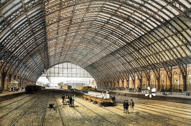 圣潘克拉斯车站，1868年图片素材