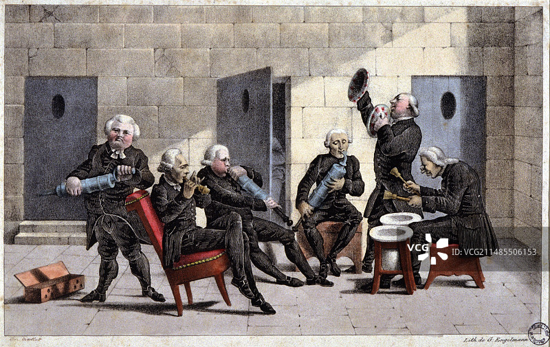 医生的漫画，1830年图片素材