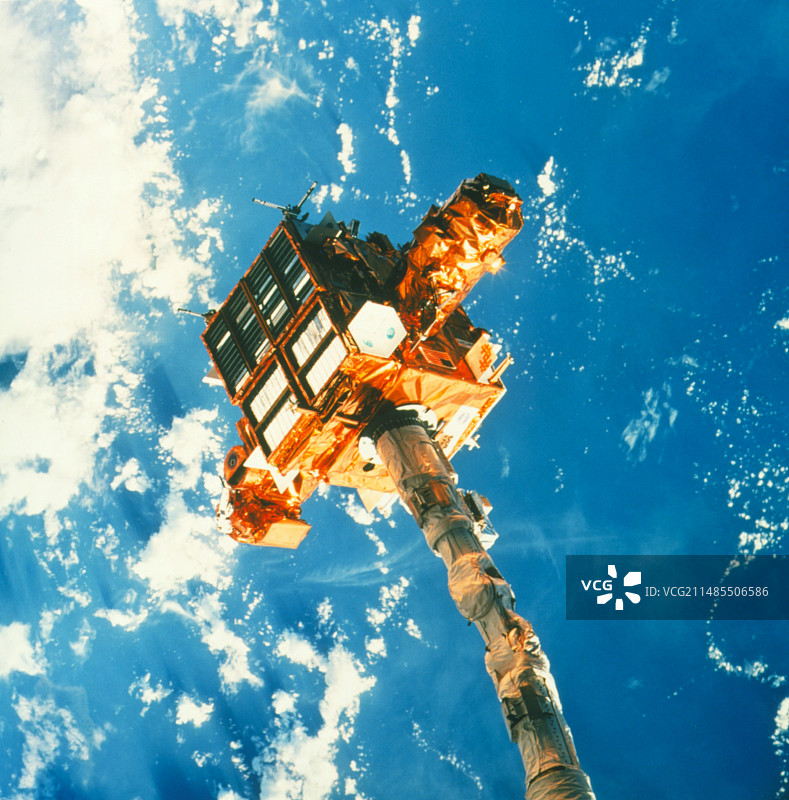 部署中的SPARTAN-201天文卫星图片素材