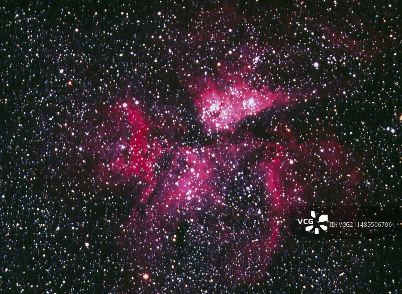 船底座星云的光学图像图片素材