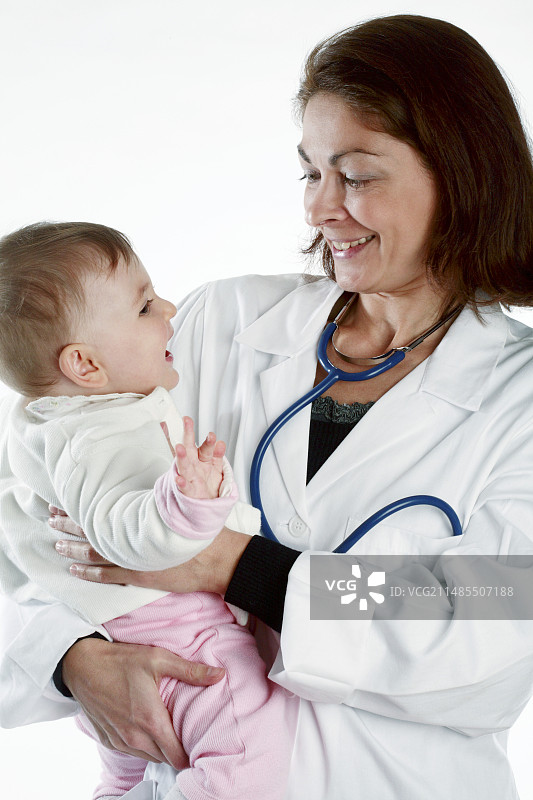医生和婴儿图片素材
