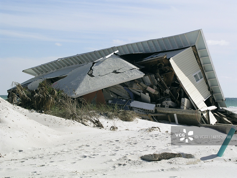 飓风伊万过后的景象图片素材