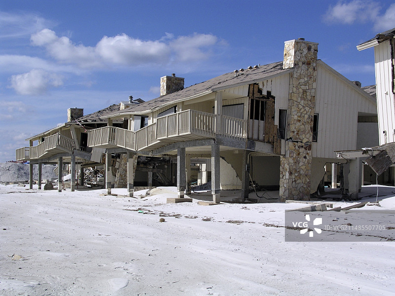 飓风伊万过后的景象图片素材