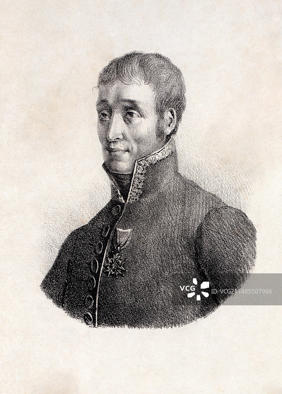 法国气球飞行员让·库泰尔图片素材