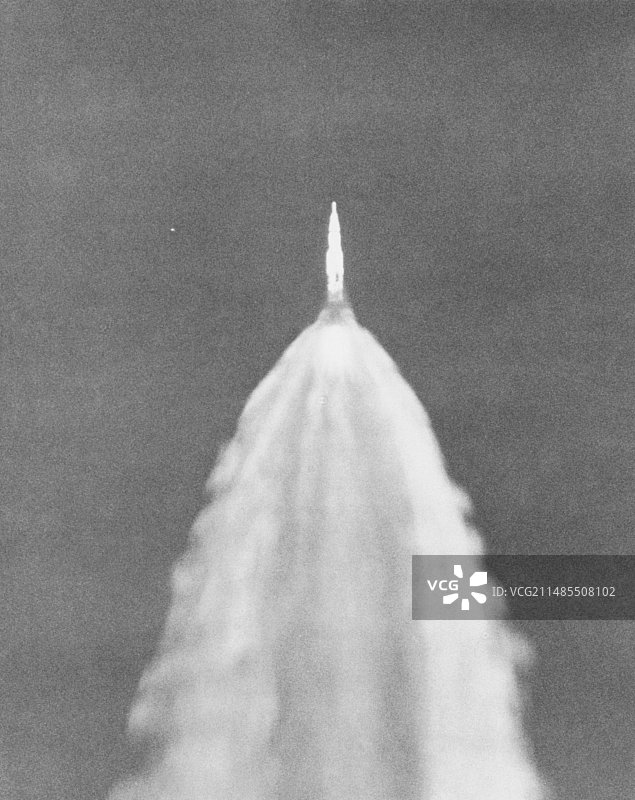 阿波罗11号发射图片素材