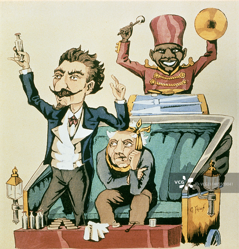 江湖郎中销售假药的艺术作品图片素材