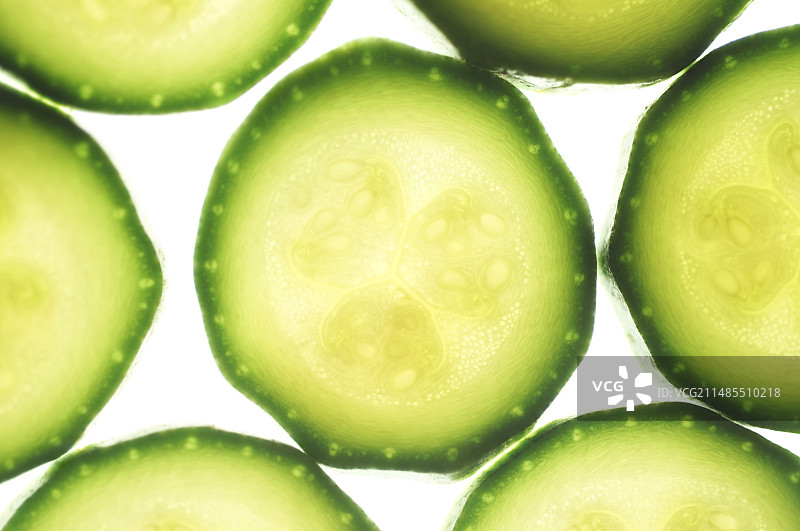 小胡瓜切片图片素材
