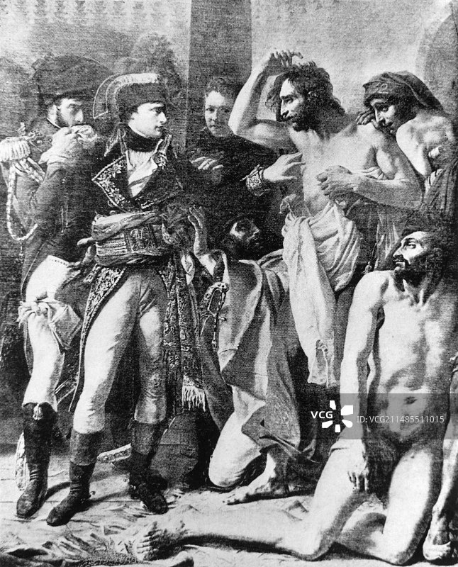 拿破仑·波拿巴参观牌匾房屋图片素材