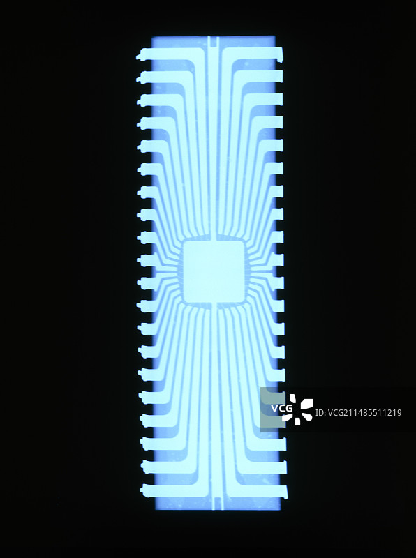 来自图文电视板的硅芯片的X光片图片素材