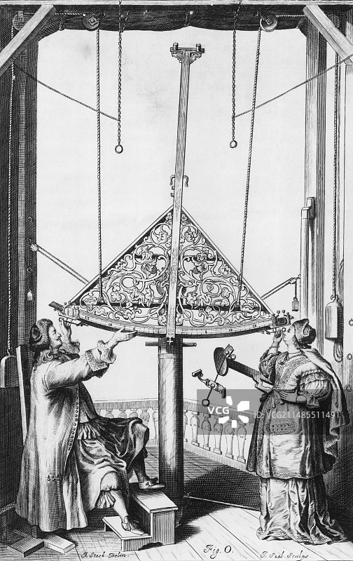 波兰天文学家约翰内斯·赫维留图片素材