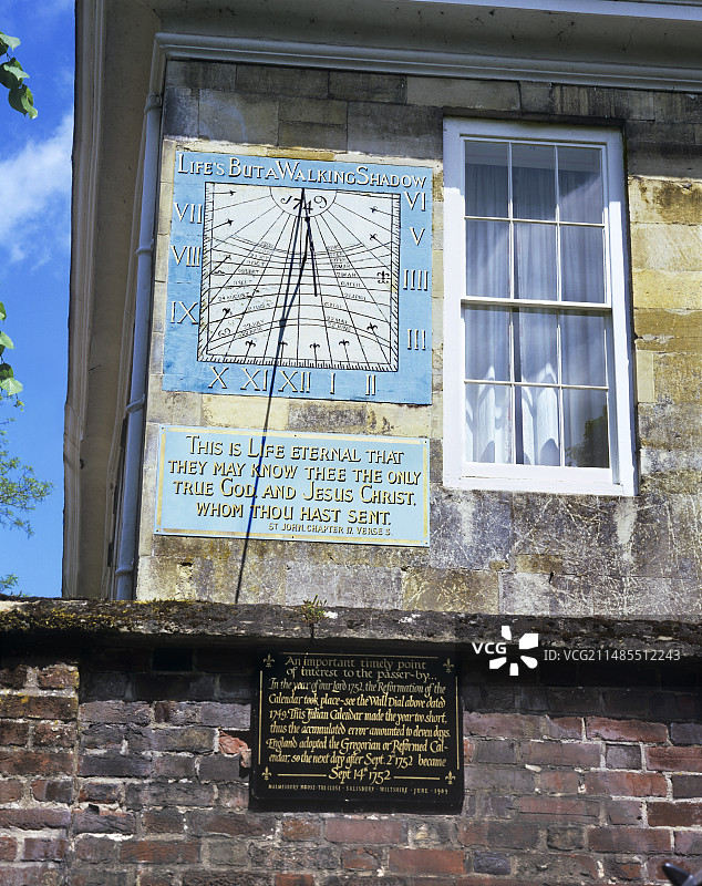 墙面日晷图片素材