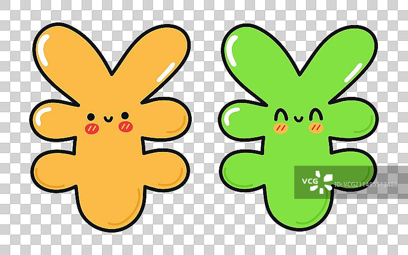 手绘日元符号图片素材