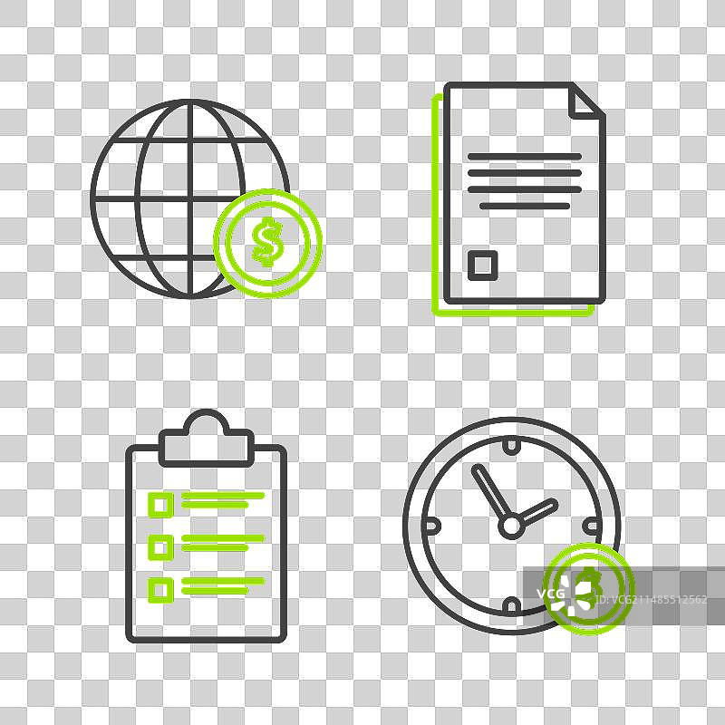 时间就是金钱清单图片素材