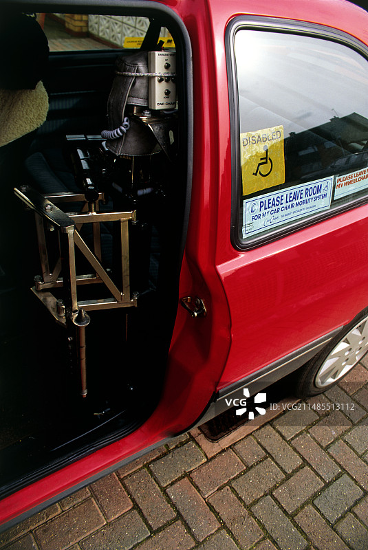 改装的残疾人用车图片素材
