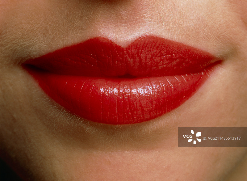 女人红唇正面特写图片素材