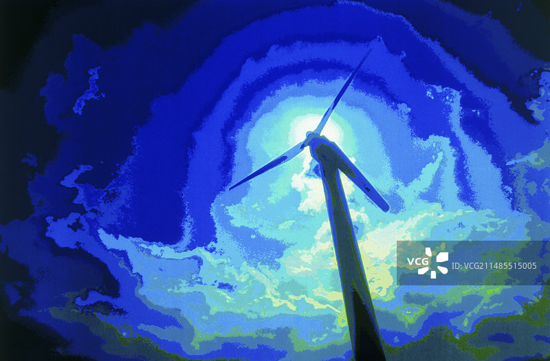 风力涡轮机电脑图形图像图片素材