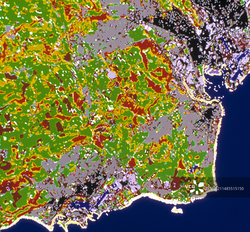 加的夫和巴里土地利用地图图片素材