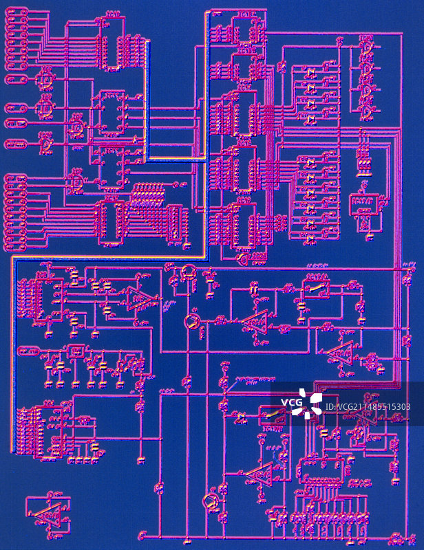 电子电路图的计算机图形图片素材