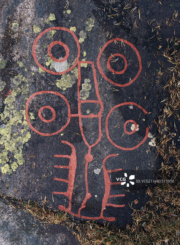 北欧青铜时代岩画图片素材