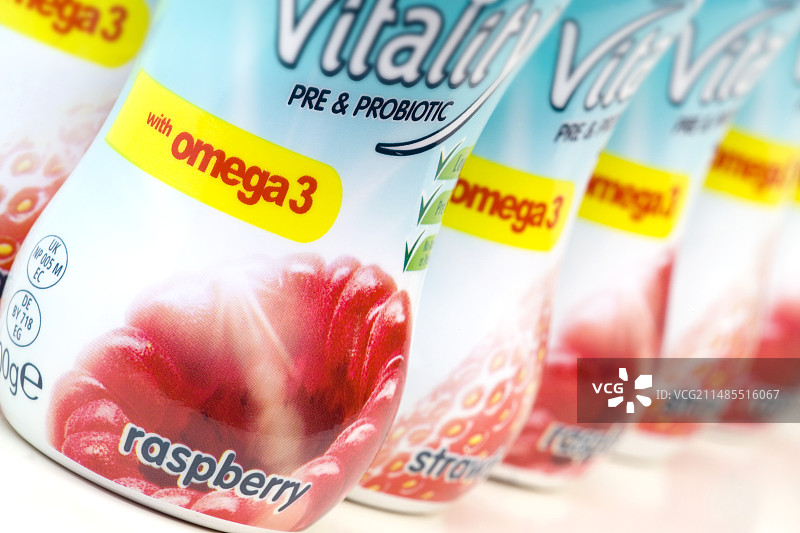 益生元和益生菌酸奶饮品图片素材