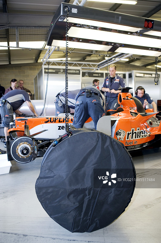 一级方程式赛车准备图片素材