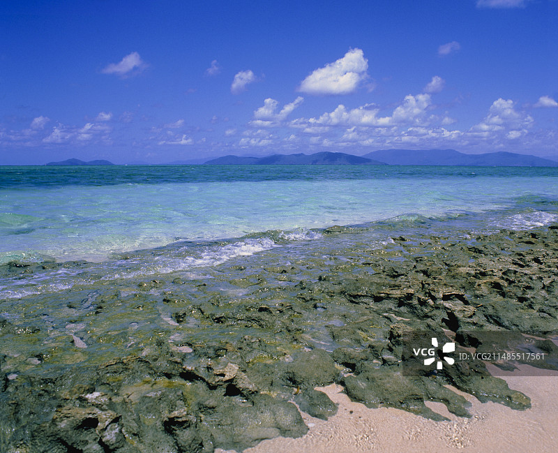 澳大利亚绿岛附近的珊瑚礁图片素材
