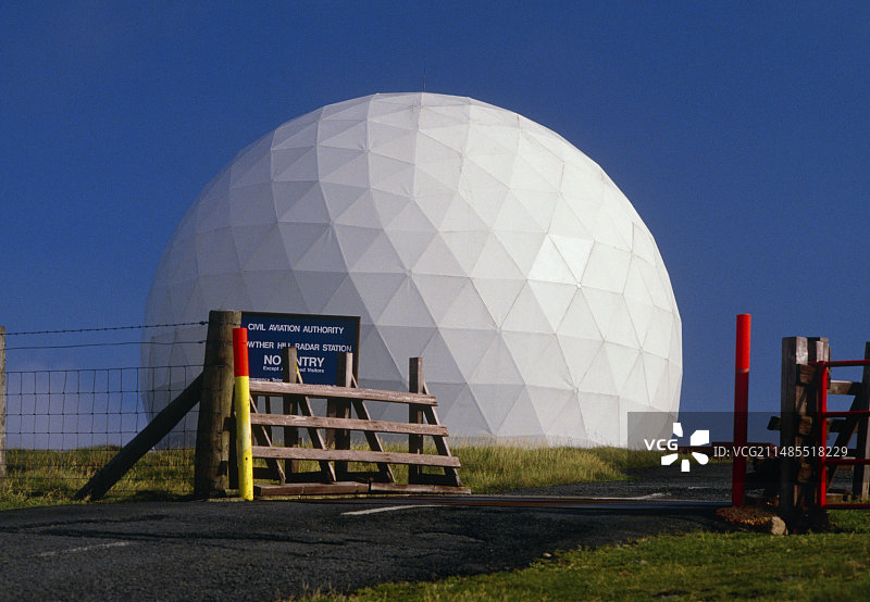 苏格兰劳瑟山测地线雷达天线罩图片素材
